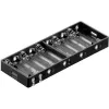 Goobay BH AA 10xL passieve batterijhouder voor 10 AA-batterijen, serieschakeling, 15V uitgang, zwart 11986