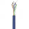 Goobay Cat 6a U/UTP netwerkkabel, 305 m, massief koper, AWG 23, LSZH, blauw (96097)