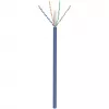 Goobay CAT 6a U/UTP netwerkkabel 50 m blauw - massief koper, AWG 23/1, LSZH (96092)