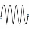 GOOBAY ultra-flexibele Cat.6a Slim patchkabel, U/FTP (zwart, 2m, extra korte stekkers) 74319