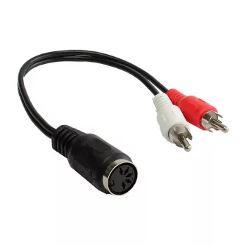 Good Connections Audio Adapter 5-pin DIN bus naar 2x RCA stekker - 0,2 m