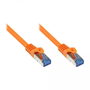Good Connections Cat.6A S/FTP patchkabel, 5m, oranje, halogeenvrij, 10Gbps, RJ45