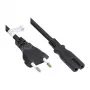 Good Connections Euro-stroomkabel naar C7/Figure-8, zwart, 1,5 m
