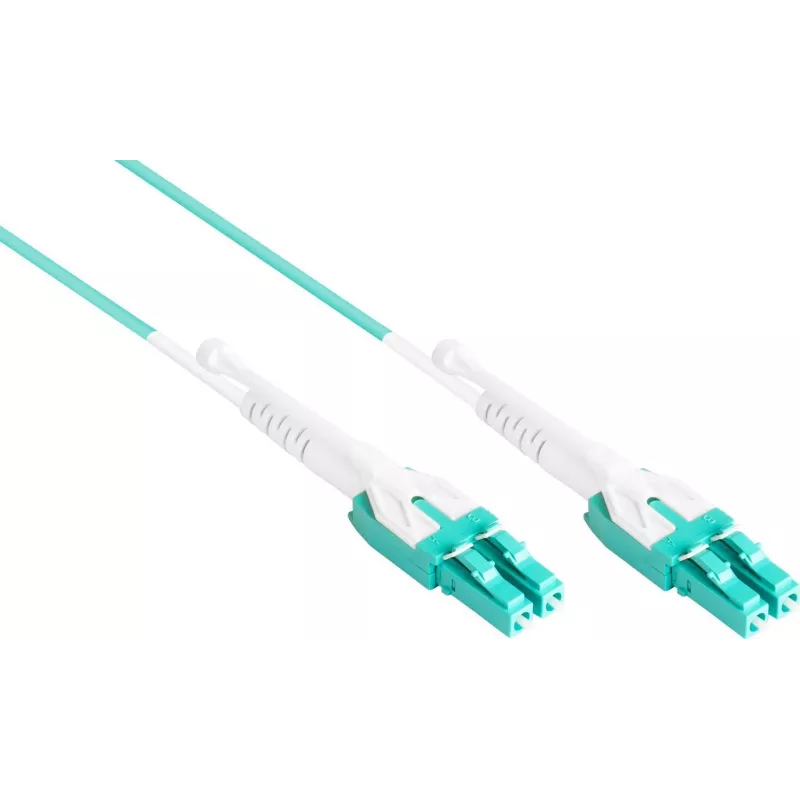 Good Connections OM3 duplex LC/LC Uniboot glasvezel-patchkabel, 50/125µm, LSZH, aqua, 5m LW-U805LC3