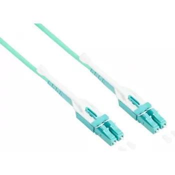 Good Connections OM3 duplex LC/LC Uniboot glasvezel-patchkabel, 50/125µm, LSZH, aqua, 5m LW-U805LC3