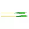 Good Connections OS2 Singlemode SC/APC naar SC/APC simplex glasvezel-patchkabel, 9/125 µm, LSZH, geel, 0,5 m