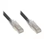 Good Connections RNS® patchkabel met vergrendelingsbeveiliging en vergrendeling, Cat. 6A, S/FTP, PiMF, halogeenvrij (LSZH), 500 MHz, zwart, 0,5 m