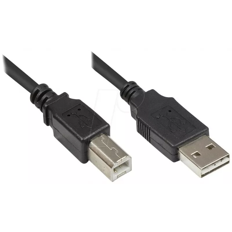 Good Connections USB 2.0-kabel A-B 2 m zwart