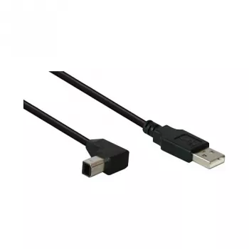 Good Connections USB 2.0 kabel A naar haakse B, 0,5 m, zwart