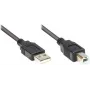 Good Connections USB 2.0-kabel Type-A naar Type-B - zwart - 0,5 m