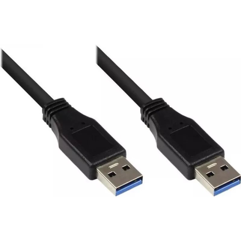 Good Connections USB 3.0-kabel, Type-A stekker naar Type-A stekker, zwart, 0,5 m 2712-S005