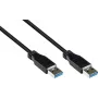 Good Connections USB 3.0-kabel, Type-A stekker naar Type-A stekker, zwart, 0,5 m 2712-S005