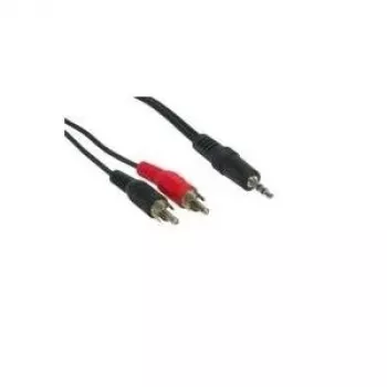 GoodConnections 3,5mm stereo-jack naar 2x RCA stekker audiokabel 2,5m zwart AS-352C