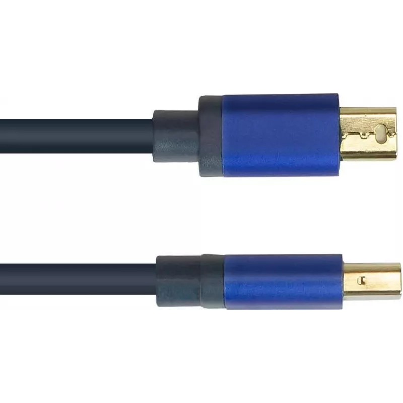 GoodConnections Alcasa 4824-SF010B Mini DisplayPort naar DisplayPort-kabel 1m blauw 4K@60Hz