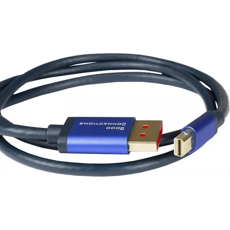 GoodConnections Alcasa 4824-SF010B Mini DisplayPort naar DisplayPort-kabel 1m blauw 4K@60Hz