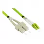 GoodConnections Alcasa LW-815LS5 duplex glasvezel-patchkabel 15m OM5 LSZH LC naar SC groen