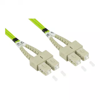 GoodConnections Alcasa LW-815SC5 glasvezel-patchkabel 15 m LSZH OM5 duplex SC/SC groen
