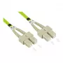 GoodConnections Alcasa LW-815SC5 glasvezel-patchkabel 15 m LSZH OM5 duplex SC/SC groen