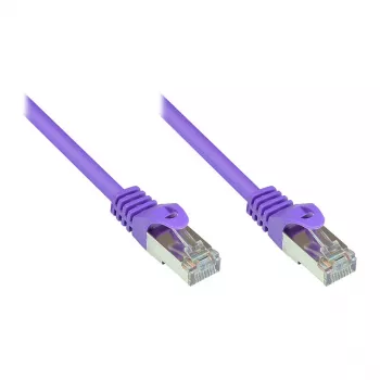 GoodConnections Alcasa RJ45 patchkabel, Cat5e, UTP, 0,15 m, verguld, violet