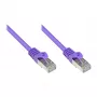 GoodConnections Alcasa RJ45 patchkabel, Cat5e, UTP, 0,15m, verguld, paars