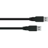 GoodConnections Alcasa UK30P-AA-030S USB 3.2 Gen 1 kabel – USB-A naar USB-A, 3 m, zwart