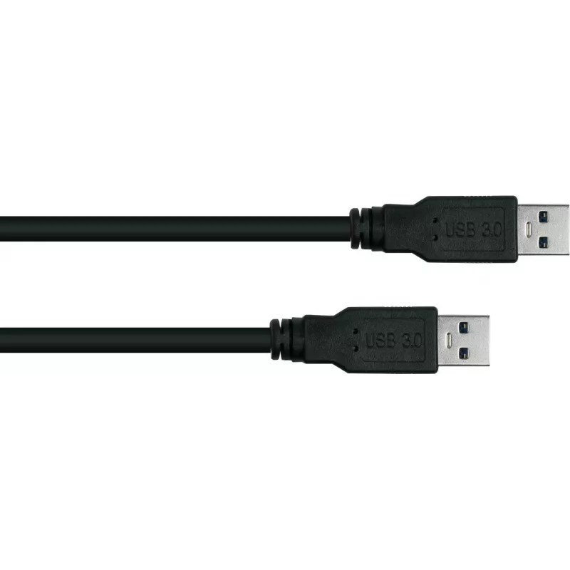 GoodConnections Alcasa UK30P-AA-030S USB 3.2 Gen 1 kabel – USB-A naar USB-A, 3 m, zwart