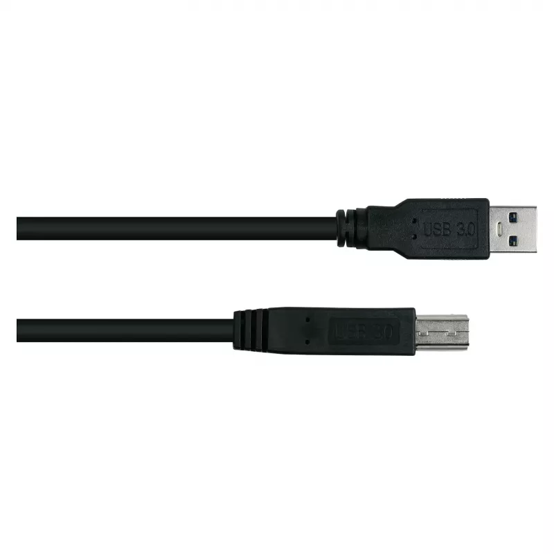 GoodConnections Alcasa UK30P-AB-005S USB 3.2 Gen 1 kabel, USB-A naar USB-B, 0,5 m, zwart