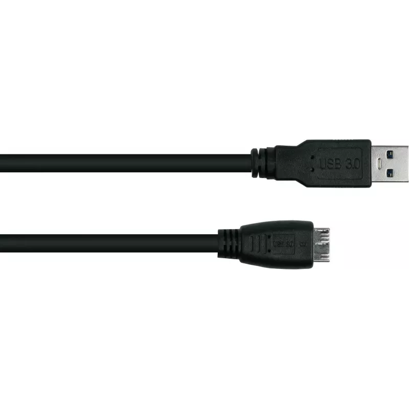 GoodConnections Alcasa UK30P-AMB-005S USB 3.2 Gen 1 kabel, USB-A naar Micro-B, 0,5 m, zwart