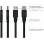GoodConnections Alcasa UK30P-AMB-005S USB 3.2 Gen 1 kabel, USB-A naar Micro-B, 0,5 m, zwart