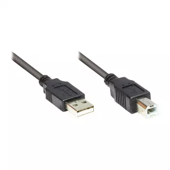 GoodConnections Alcasa USB 2.0 A/B kabel 1m zwart