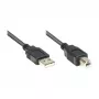 GoodConnections Alcasa USB 2.0 A/B kabel 1m zwart
