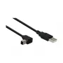 GoodConnections Alcasa USB 2.0 kabel A naar B haaks, 5 m, Zwart
