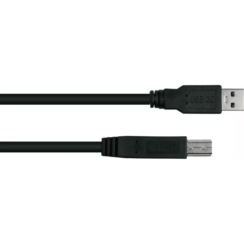 GoodConnections Alcasa USB 3.2 Gen 1 kabel A naar B 1,8 m zwart