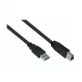 GoodConnections Alcasa USB 3.2 Gen 1 kabel A naar B 1,8 m zwart
