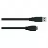 GoodConnections Alcasa USB 3.2 Gen 1 kabel, USB-A naar Micro-B, 1,8 m, zwart