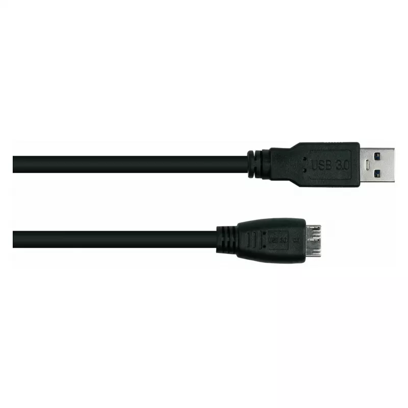 GoodConnections Alcasa USB 3.2 Gen 1 kabel, USB-A naar Micro-B, 1,8 m, zwart