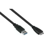 GoodConnections Alcasa USB 3.2 Gen 1 kabel, USB-A naar Micro-B, 3 m, zwart UK30P-AMB-030S