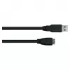 GoodConnections Alcasa USB 3.2 Gen 1 kabel, USB-A naar Micro-USB B, 1 m, zwart