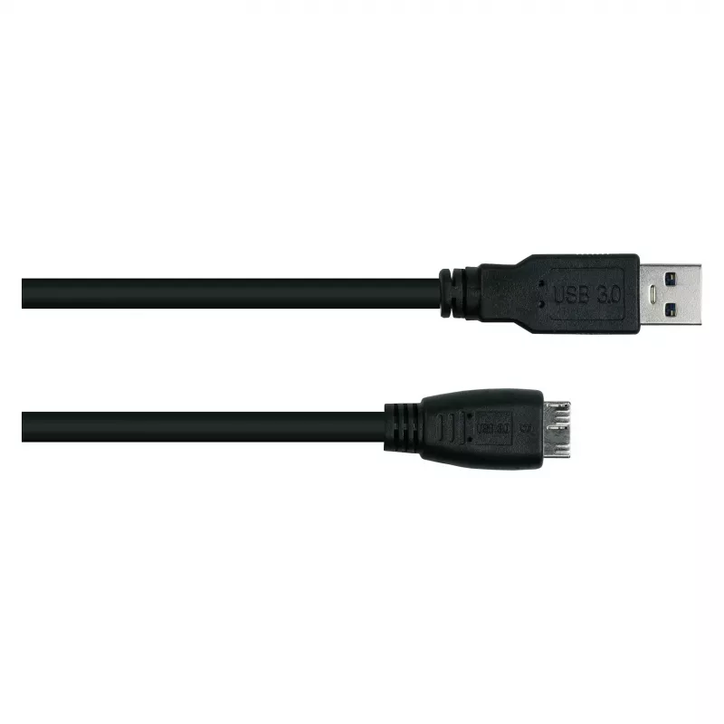 GoodConnections Alcasa USB 3.2 Gen 1 kabel, USB-A naar Micro-USB B, 1 m, zwart