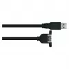 GoodConnections Alcasa USB 3.2 Gen 1 verlengkabel (USB-A stekker naar USB-A stekker) 1m, Zwart