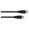 GoodConnections Alcasa USB 3.2 Gen 1 Type-A naar Type-A patchkabel 0,5 m zwart (UK30P-AA-005S)