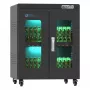 GoodConnections ANTARES PRO N24C notebook-laadwagen voor maximaal 15,6 inch laptops, USB-C 65W PD 3.0, UVC-desinfectie, zwart