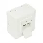 GoodConnections Cat.6 netwerk-wandcontactdoos, 2xRJ45, afgeschermd, opbouw, parelwit RAL1013, GC-N0027