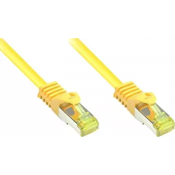GoodConnections Cat.7 RJ45-patchkabel - 25m, geel, S/FTP PiMF, halogeenvrij, 600MHz (8070R-250Y)