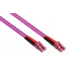GoodConnections LC/LC Duplex OM4 Multimode glasvezel-patchkabel, 2 m, aqua, LSZH LW-802LC4