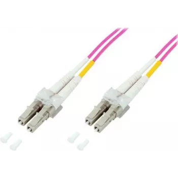 GoodConnections LC/LC Duplex OM4 Multimode glasvezel-patchkabel, 2 m, aqua, LSZH LW-802LC4