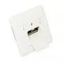 GoodConnections netwerkcontactdoos Cat. 6, 2xRJ45, afgeschermd, inbouw, designcompatibel, verticale kabelingang, parelwit RAL 1013 (GC-N0025)