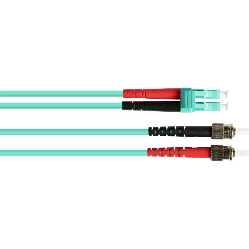 GoodConnections OM3 duplex multimode glasvezel-patchkabel LC/ST, 50/125, LSZH, verwisselbare polariteit, 1m