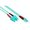 GoodConnections OM3 duplex multimode glasvezel-patchkabel SC naar LC, 50/125 µm, 1m, LSZH aqua LW-801LS3