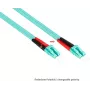 GoodConnections OM3 duplex multimode glasvezel-patchkabel SC naar LC, 50/125 µm, 1m, LSZH aqua LW-801LS3